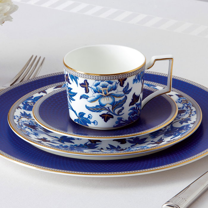 Wedgwood Taza de Té con Plato Hibiscus